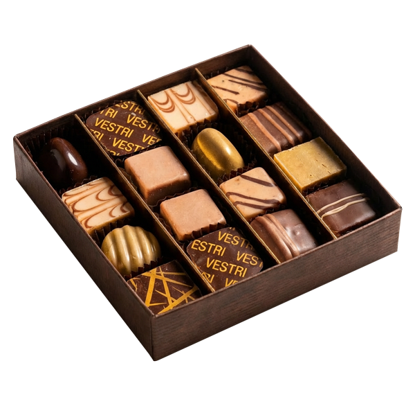 Kuti Vestri Praline Mini 170g me përzgjedhje pralinash artizanale italiane