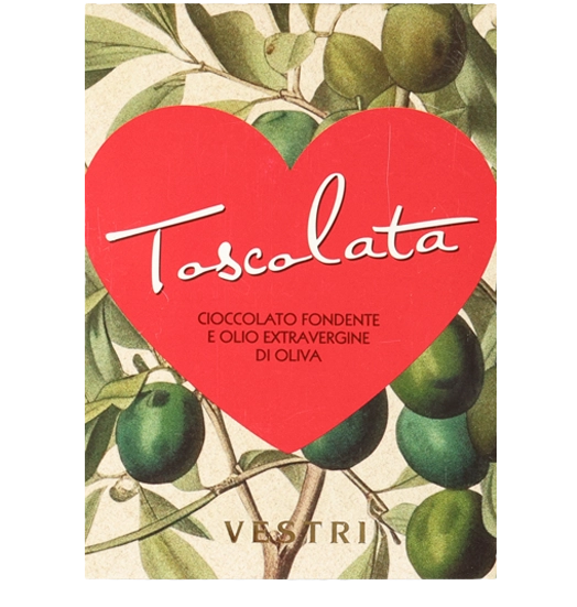 Çokollatë fondente Vestri Toscolata 50g me vaj ulliri ekstra të virgjër